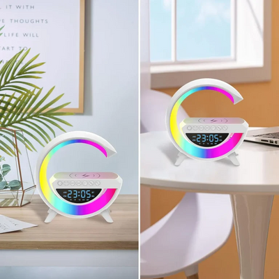 G-shape RGB Clock Lamp & Bluetooth Speaker