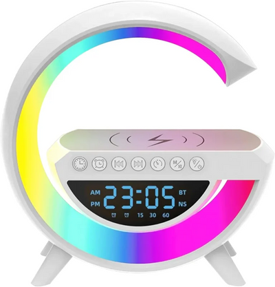 G-shape RGB Clock Lamp & Bluetooth Speaker