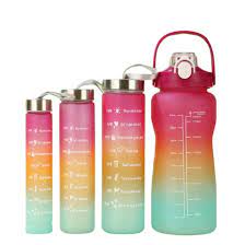 3 PCS Water Bottles with Straws